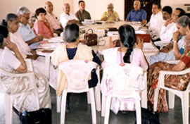 Dialog and Action Group Members at Shantiwan