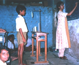 Nita with students